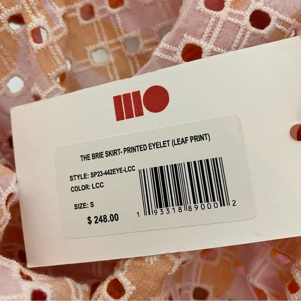 Solid & Striped Brie Eyelet Skirt Dress in Carnation Pink Clementine - Picture 7 of 7